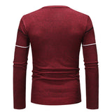 Fall Winter Men round Neck Fashion Striped Leisure Pullover Sweater Knitwear Men Pullover Sweaters