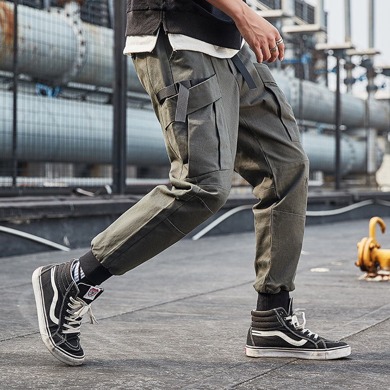 Men's Fall plus Size Retro Sports Loose Trousers Casual Men's Men Cargo Pant
