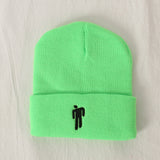 Toque Autumn and Winter Billie Eilish Knitted Hat Pullover Hip Hop Hat Woolen Cap