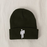 Toque Autumn and Winter Billie Eilish Knitted Hat Pullover Hip Hop Hat Woolen Cap