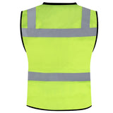 Men's Vest Safety Vests with Pockets Reflective Clothing for Outdoor Work-Supply Reflective Waistcoat Mesh Vest Traffic Warning Reflective Coat Multi-Functional Protective Clothing Building Sanitation Road Administration