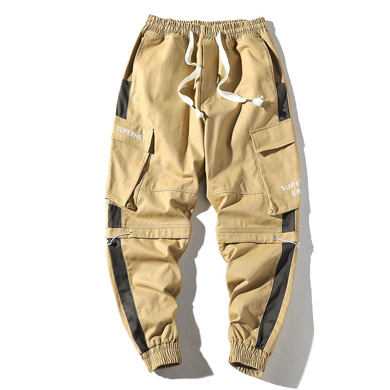 Men's Fall Casual Pants plus Size Retro Sports Loose Trousers Men's Cargo Pant
