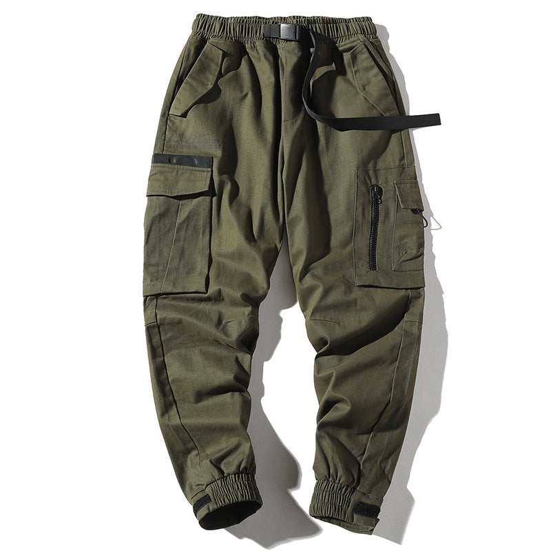 Men's Fall plus Size Loose Retro Sports Casual Pants Trousers Men's Cargo Pant