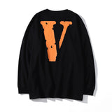 Vlone Sweatshirt Friends Printed Design Men's and Women's Pullover Loose Hip Hop Sweater