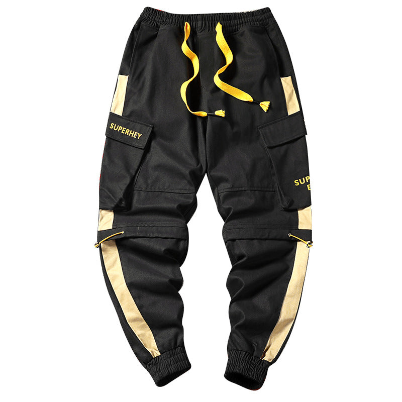 Men's Fall Casual Pants plus Size Retro Sports Loose Trousers Men's Cargo Pant