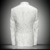 Mens Black Suit Men's Suit Fashion Tops Casual Slim-Fit Trendy Suit Jacket Men