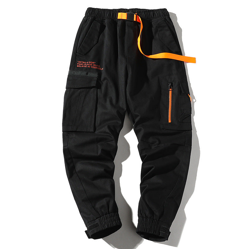 Men's Fall plus Size Loose Retro Sports Casual Pants Trousers Men's Cargo Pant