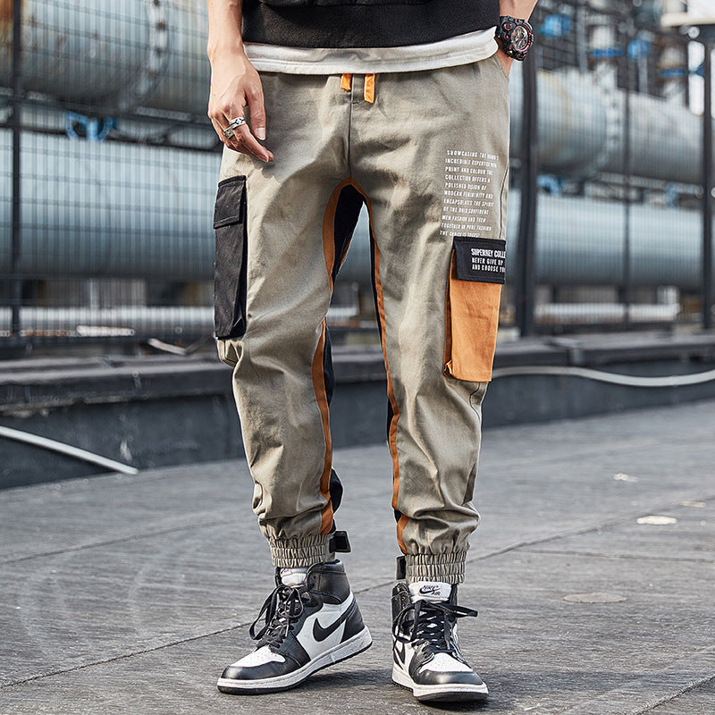 Fall Casual Pants Straight Retro Sports plus Size Loose Men's Clothing Men's Cargo Pant