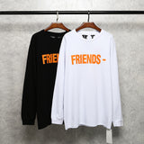 Vlone Sweatshirt Friends Printed Design Men's and Women's Pullover Loose Hip Hop Sweater