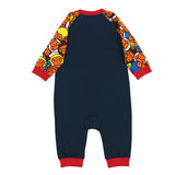 A Ape Print Toddler Romper Jumpsuit Full Printed Pattern Long Sleeve Romper Environmental Protection Knitted Cloth Baby Clothes