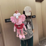 Cloth Doll Pink Sesame Street KAWS Doll X Doll BFF Plush Toy bag
