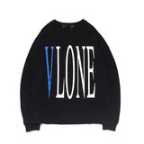 Vlone Sweatshirt Printed LongSleeved Bottoming Tshirt Couple's Pullover Sweater