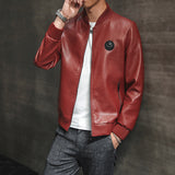 Urban Leather Jacket Men's PU Leather Jacket for Autumn Fleece Jacket