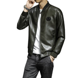 Urban Leather Jacket Men's PU Leather Jacket for Autumn Fleece Jacket