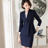 Women Pants Suit Uniform Designs Formal Style Office Lady Bussiness Attire Fall Work Clothes