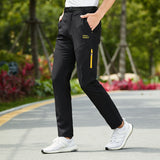 Men's Work Pants Men Stretch Work Trousers Straight Leg Pant Men's Trousers Sports Running Stretch Breathable Casual Pants