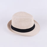 Fedora Hat Men's Top Hat Middle-Aged and Elderly Sun Hat Retro British Jazz Hat