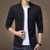 Veste Homme Mi Saison Spring and Autumn Men's Stand Collar Jacket Slim Fit Youth Coat Fashion Casual Men's Clothing Men's