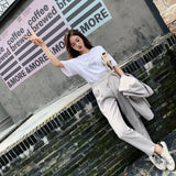 Women Pants Suit Uniform Designs Formal Style Office Lady Bussiness Attire Early Autumn Fashion Casual Suit Pant Business Two-Piece Set Outfit