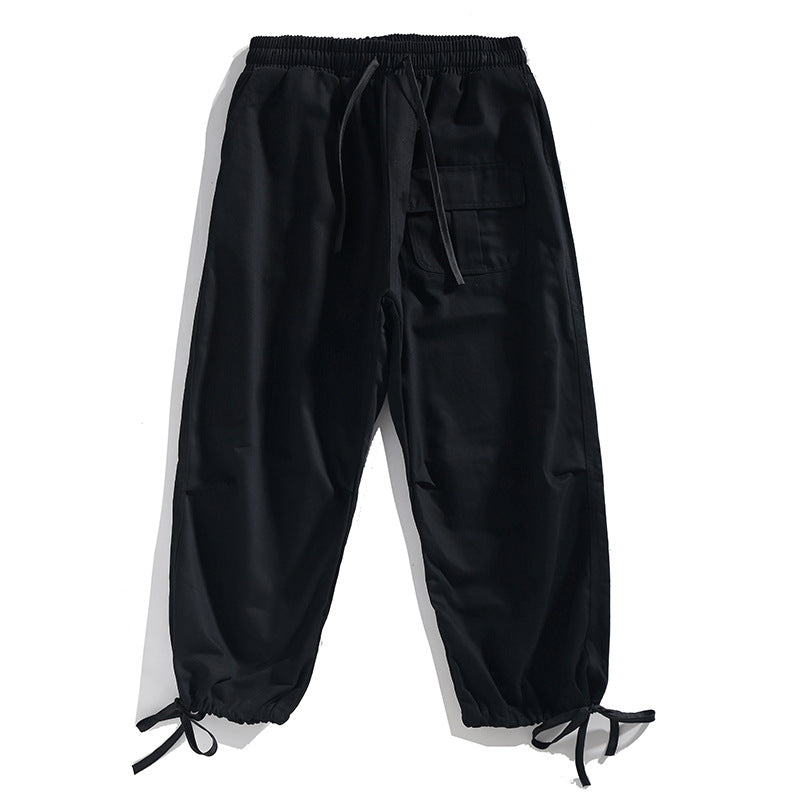 Cotton Overalls Loose Straight Multi-Pocket Casual Pants Large Size Men's Trousers Men Pant