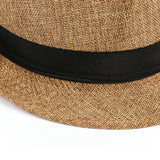 Fedora Hat Fedora Hat British Style Cotton and Linen Couple Sun Hat