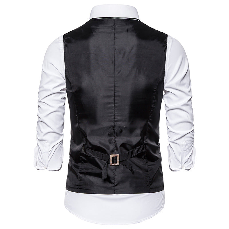 Tuxedo Vests Men Suit Vest Men's Formal Wear Wedding Business Vest