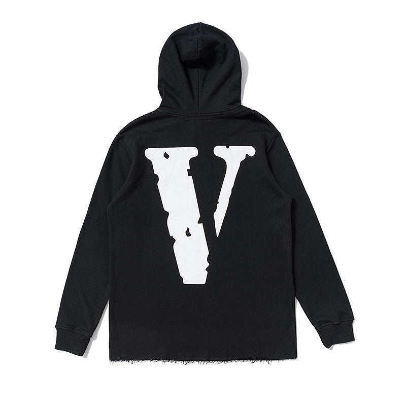 Vlone Hoodie I Love ATL Tee Love Heart Red Heart Men's Couple Hooded Coat