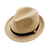 Fedora Hat Autumn and Winter Children's Hat Men's Jazz Top Hat Wool Felt Hats