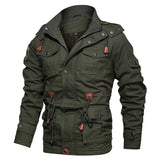 Men Fit Bomber Jacket Windbreaker Moto Street Coat Winter Casual plus Size Hooded Men's Jacket plus Velvet Thick Mid-Length Coat