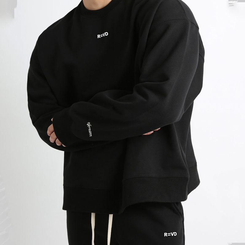 Men's Sports Hoodie Men Sweatshirts Fitness Male's Hoodies Sweater Men's Simplicity Equipment Training Loose Pullover Brothers Running Sport Long Sleeve T-shirt Fashion