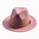 Fedora Hat Vintage British Wool Felt Top Hat Female Woolen Fedora Hat