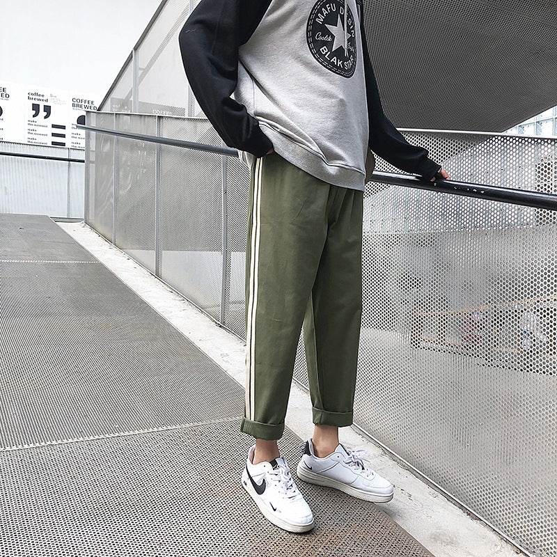 Men Pants Loose Tappered