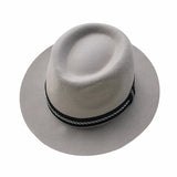 Fedora Hat Men's and Women's Wool Classic Flat Brim Billycock Fedora Hat