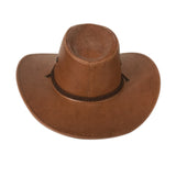 Wester Hats Imitation Leather Glossy Hat Men Women Outdoor Leisure Horse Riding Knight's Cap