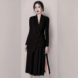 Women Skirt & Blazer Suit Uniform Designs Formal Style Office Lady Bussiness Attire Suit Skirt Banquet Dress Two-Piece Suit