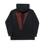 Vlone Hoodie Men's Sweater Male and Female Large Size Retro Sports LooseFitting Hoodie