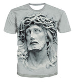 Rave Outfits Mens Statue Zombie Print