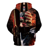Captain America Hoodie Autumn and Winter 3D Digital Printing Pullover Hooded Sweater