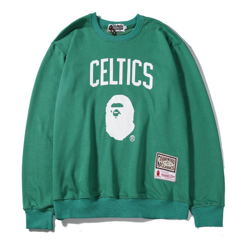 A Ape Print Sweatshirts Autumn and Winter Fashion Brand round Neck Pullover Team Crew Neck Pullover Sweatshirt Bottoming Shirt