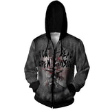 The Walking Dead Clothes 3D Sweater Digital Printing Hooded Cardigan Men's Loose Personality