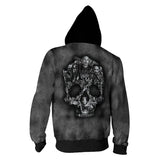 The Walking Dead Clothes 3D Sweater Digital Printing Hooded Cardigan Men's Loose Personality