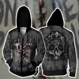 The Walking Dead Clothes 3D Sweater Digital Printing Hooded Cardigan Men's Loose Personality
