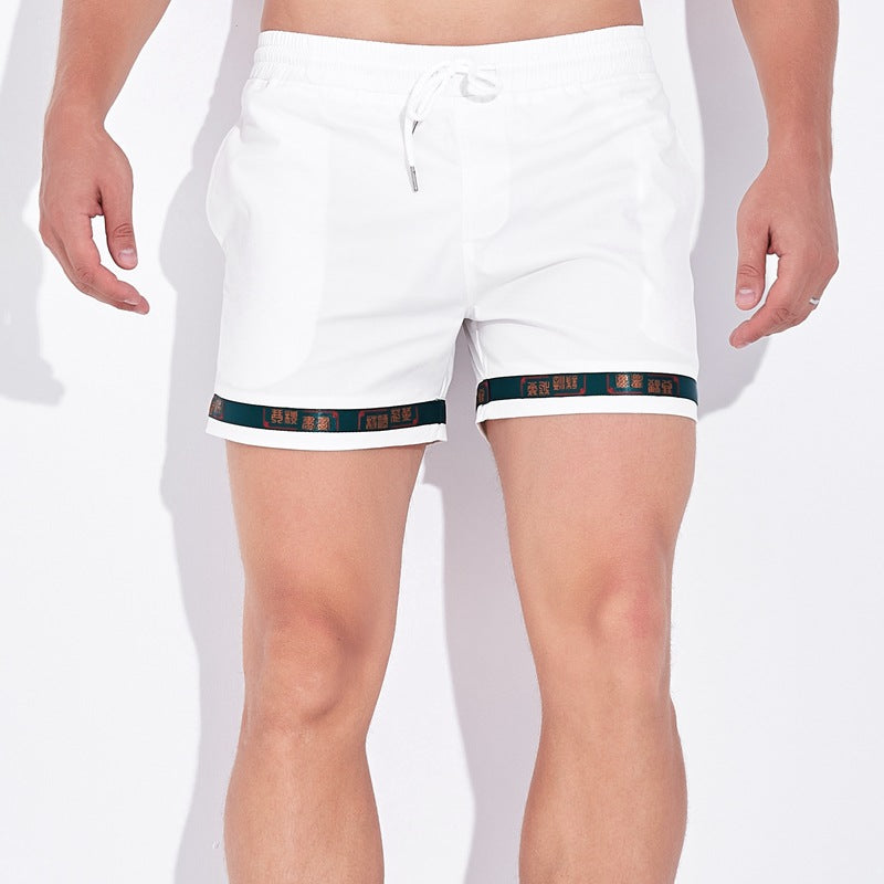 5 Inch Inseam Shorts Cotton Shorts Men's Couple Pants Fitness Sports Super Short Shorts Beach Pants Rainbow