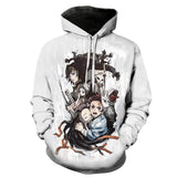 Demon Slayer Hoodie Sweatshirts Anime Casual Pullover Men's Printed Sweater Anime Leisure Fashion