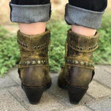 Coachella Cowboy Boots Winter Martin Boots