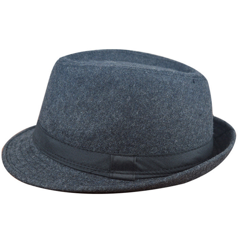 Fedora Hat Autumn and Winter Men's and Women's British Vintage Hat Fashion Gentleman Hat Jazz Hat Top Hat