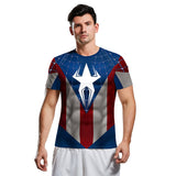 Captain America T Shirt 3D Digital Printing Short Sleeve T-shirt Spider Man