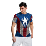 Captain America T Shirt 3D Digital Printing Short Sleeve T-shirt Spider Man