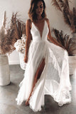 Bohemian Chic Wedding Dress Sexy Sleeveless Split Dress Midi Dress