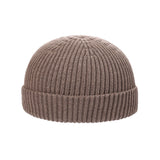 Toque Beanie Hat Men's Autumn and Winter Thermal Knitting Woolen Cap